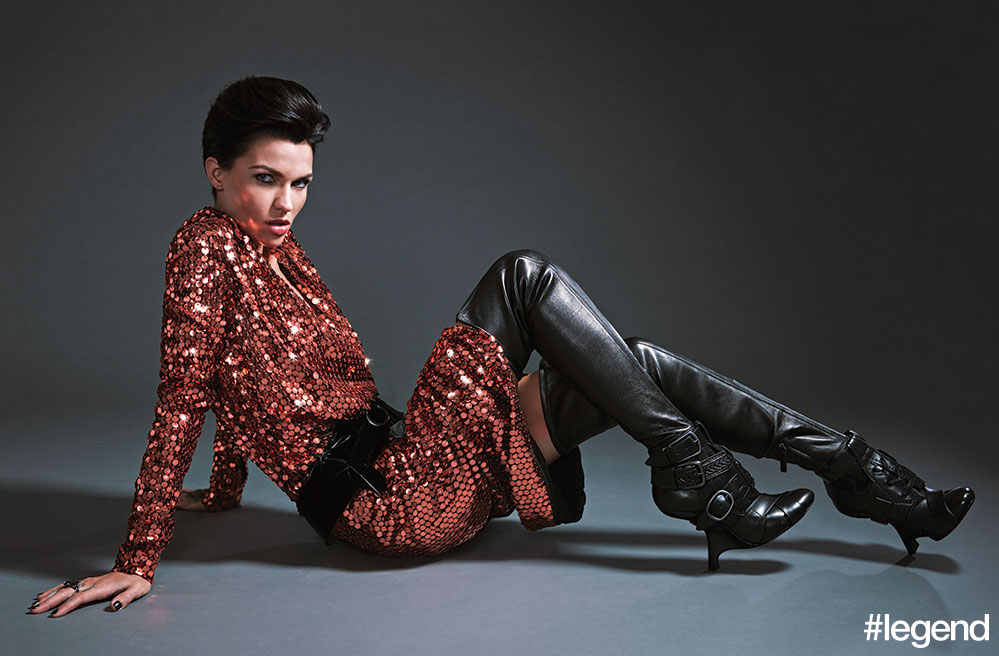 Outfit by Tom Ford, ring by Maxior